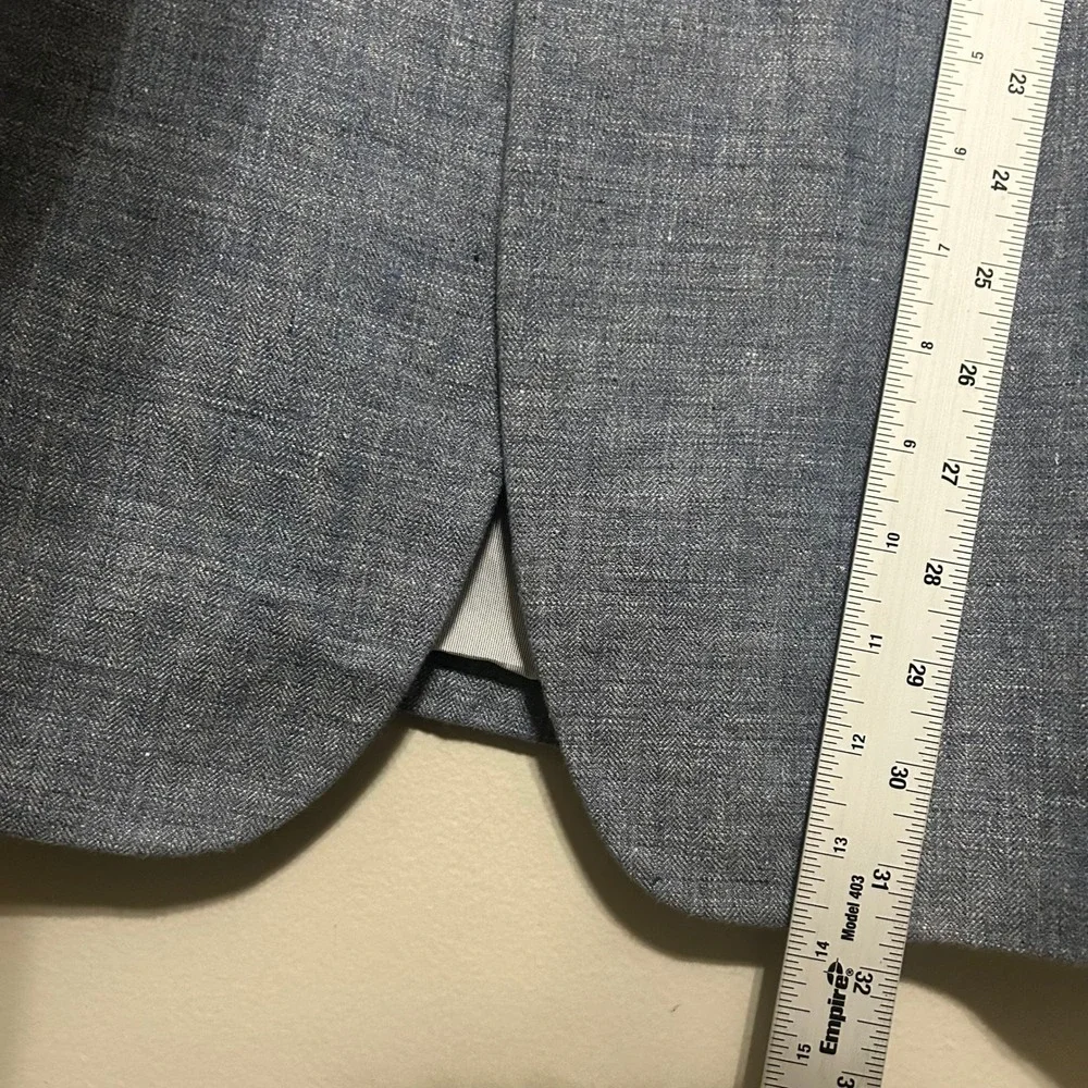 Jos. A. Bank Mens Blazer 44R Blue 100% Linen Tailored Fit Jacket Coastal Wedding